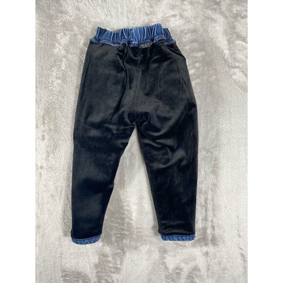 Disney Lion King Simba Denim Jeans Kids Size 120 Elastic Waist Pull-On Pants - Picture 8 of 9